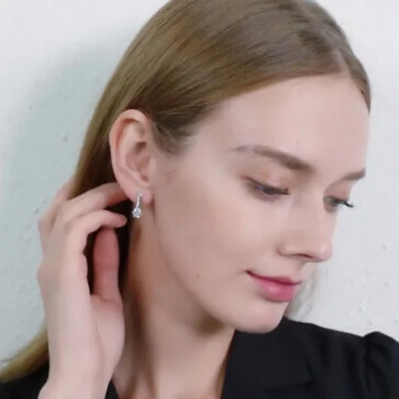 NEW STERLING Silver Luxury Earrings - Picture 2 of 3